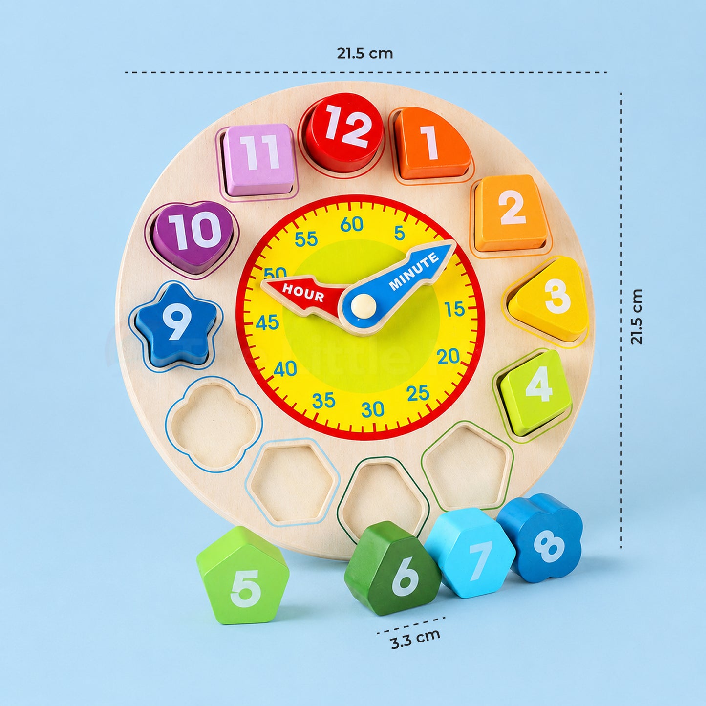 Marvin's Wooden Learning Clock