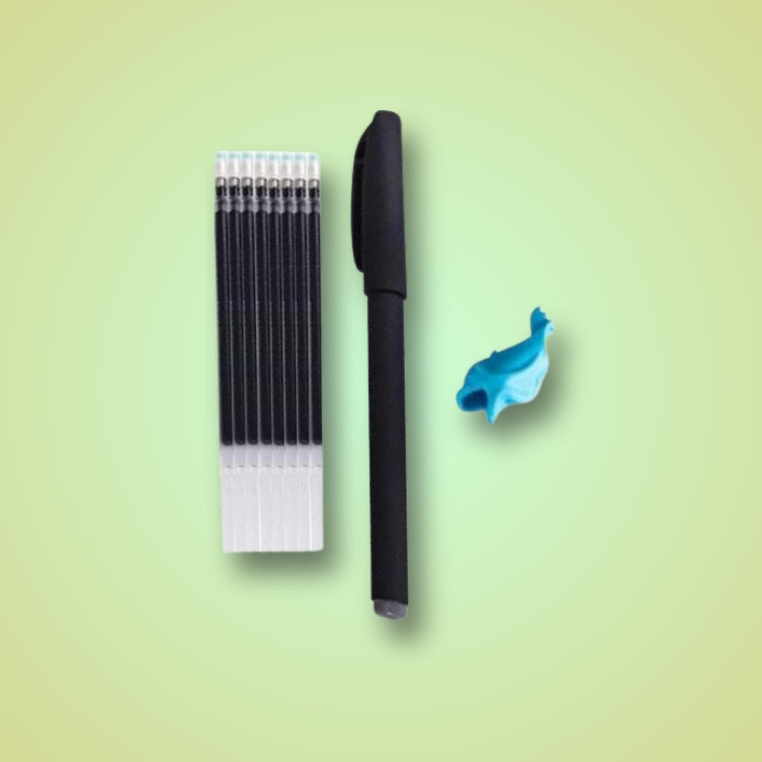 Magic Ink Pen & 6 Refills & Grip