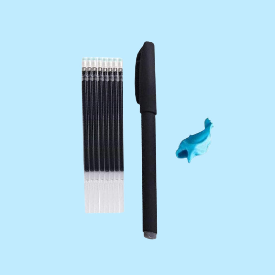 Magic Ink Pen & 6 Refills & Grip