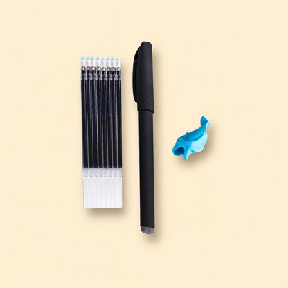 Magic Ink Pen & 6 Refills & Grip