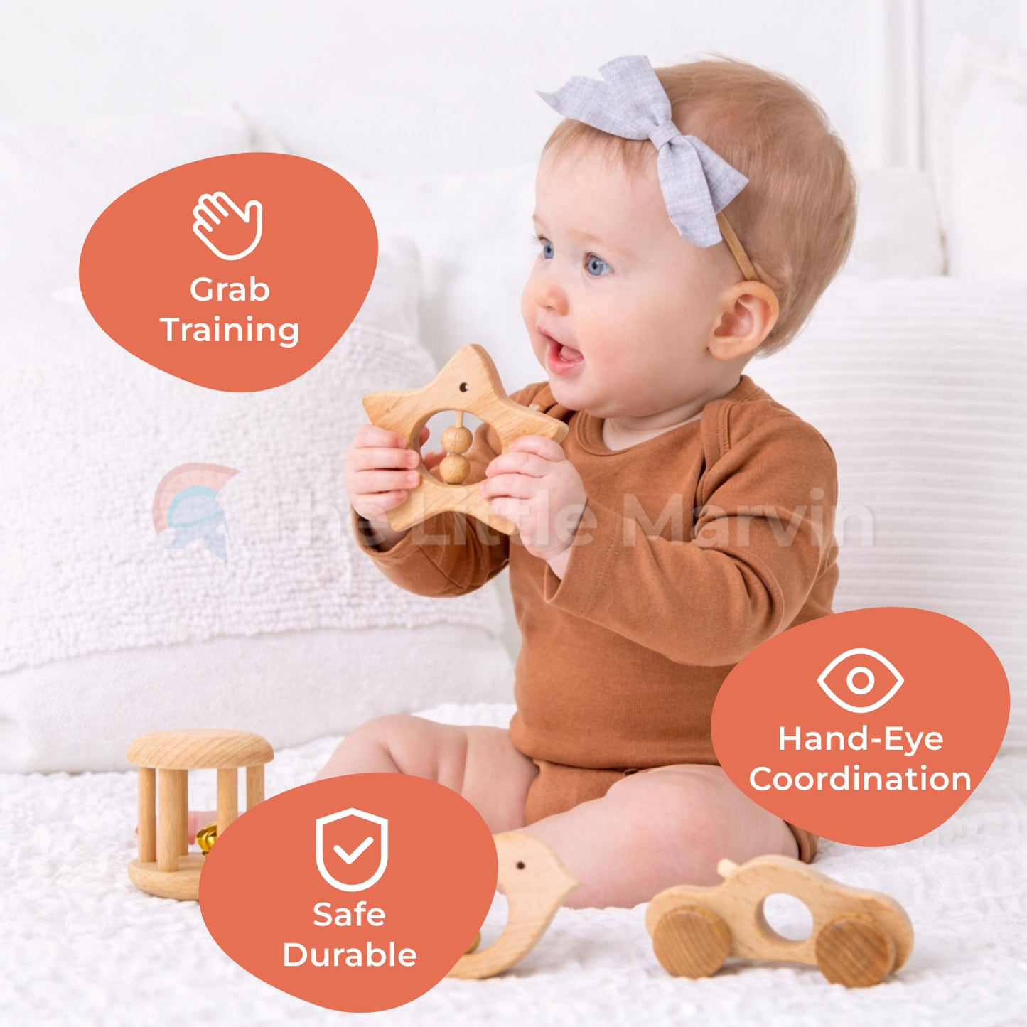 Marvin’s Montessori Baby Rattles