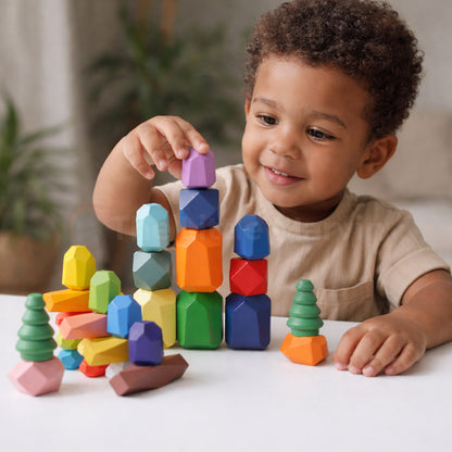 Marvin’s Montessori Balancing Stones
