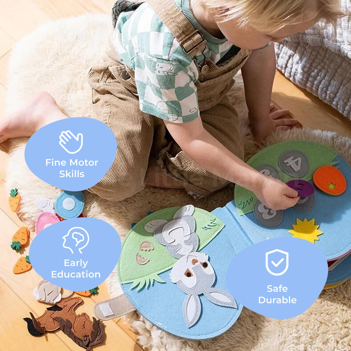 Marvin’s Montessori Rabbit Busy Book