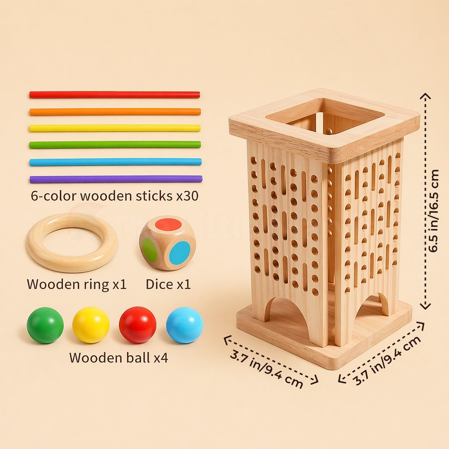 Marvin’s Montessori Stick Tower Game