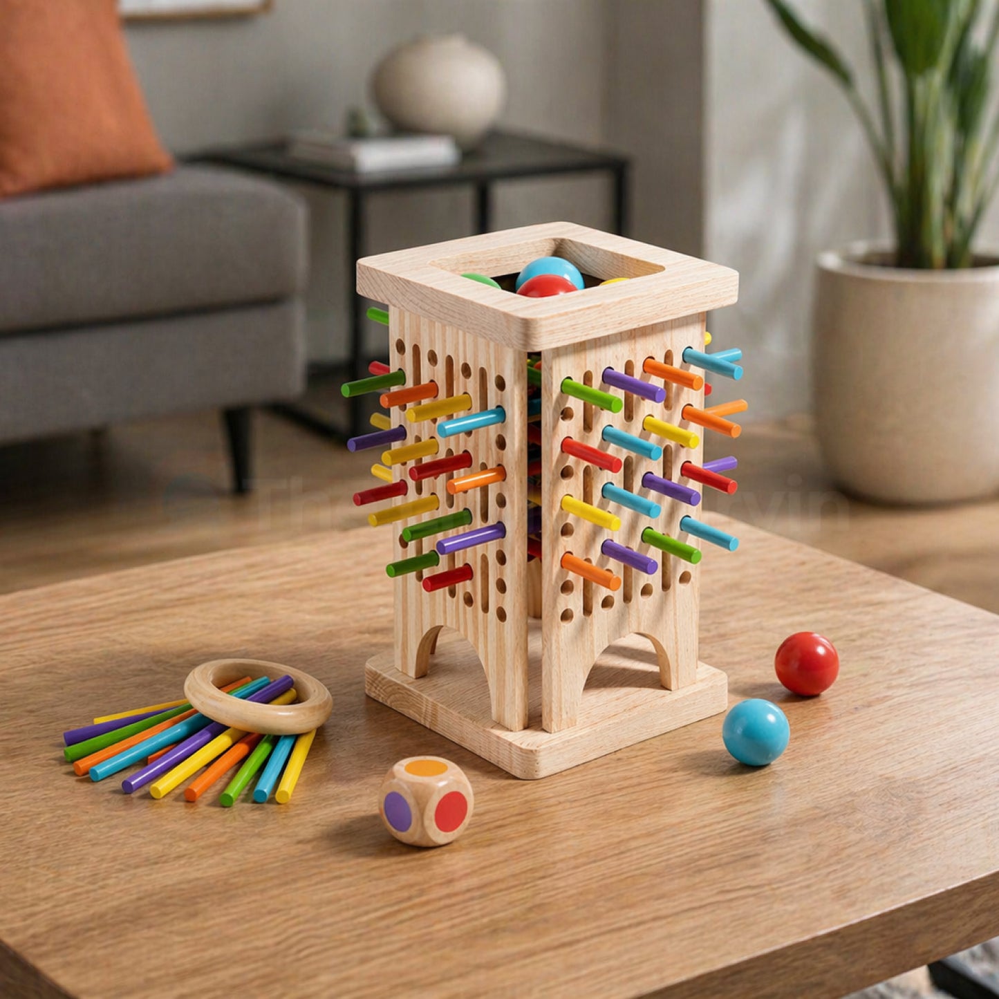 Marvin’s Montessori Stick Tower Game