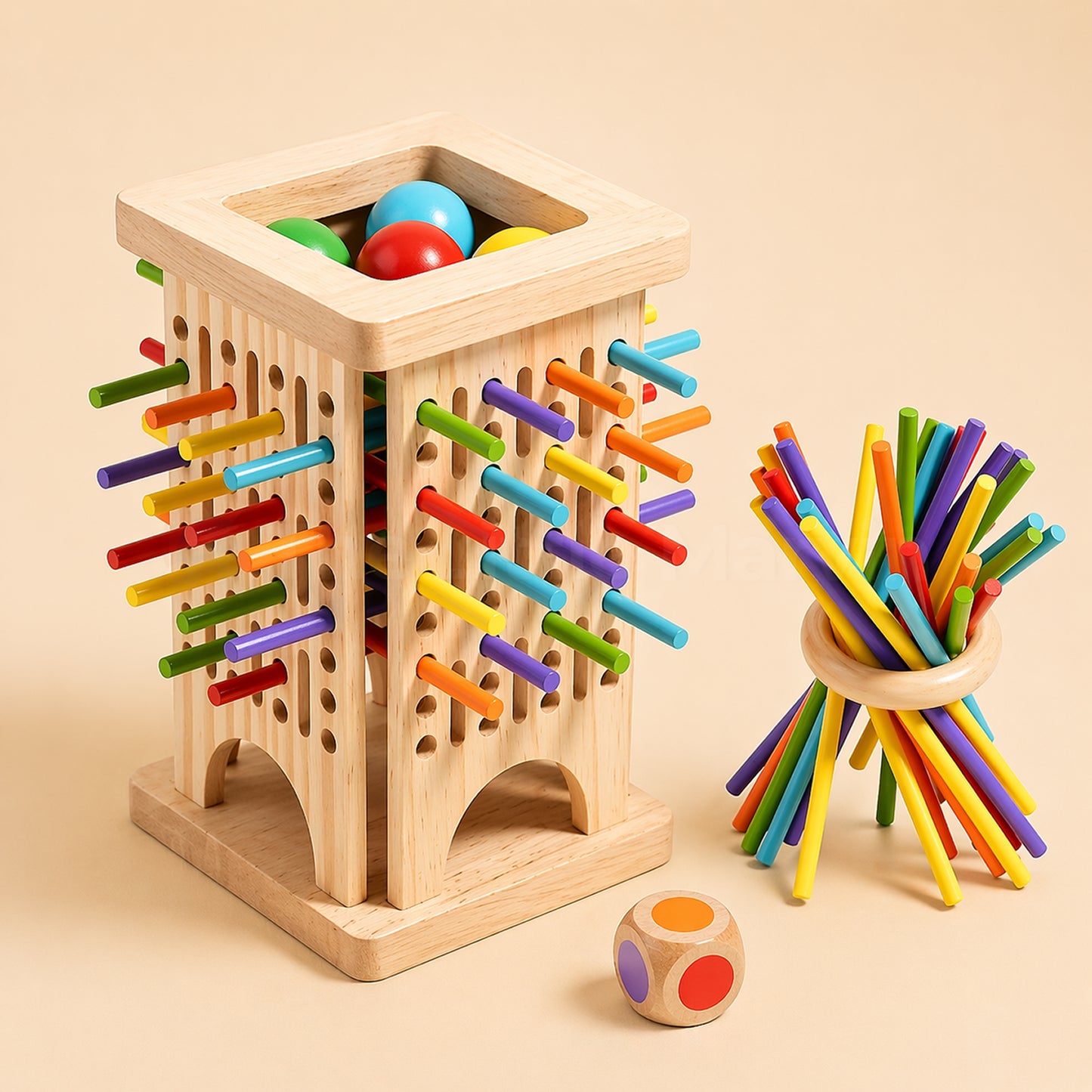 Marvin’s Montessori Stick Tower Game