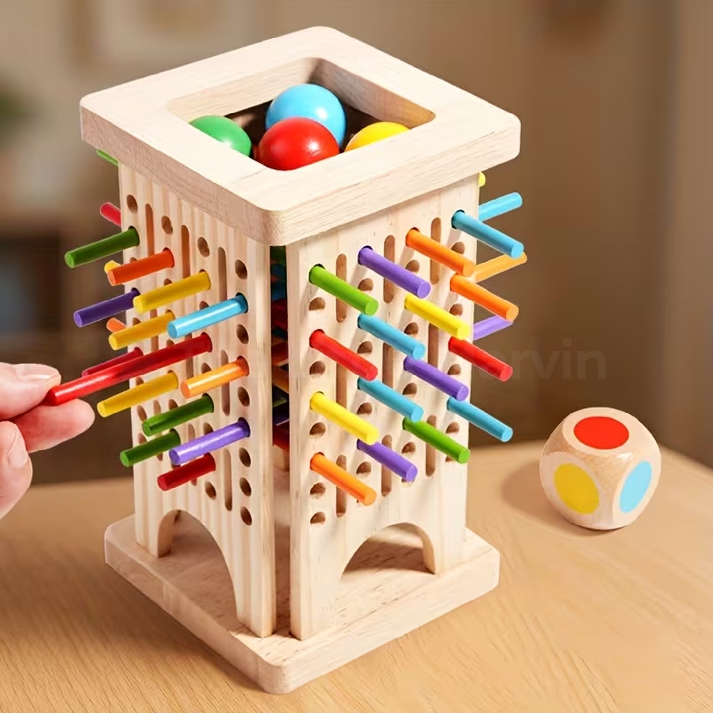 Marvin’s Montessori Stick Tower Game