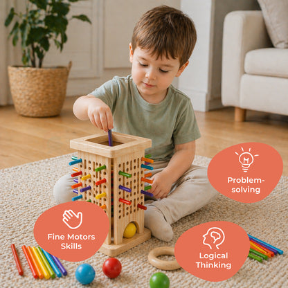 Marvin’s Montessori Stick Tower Game