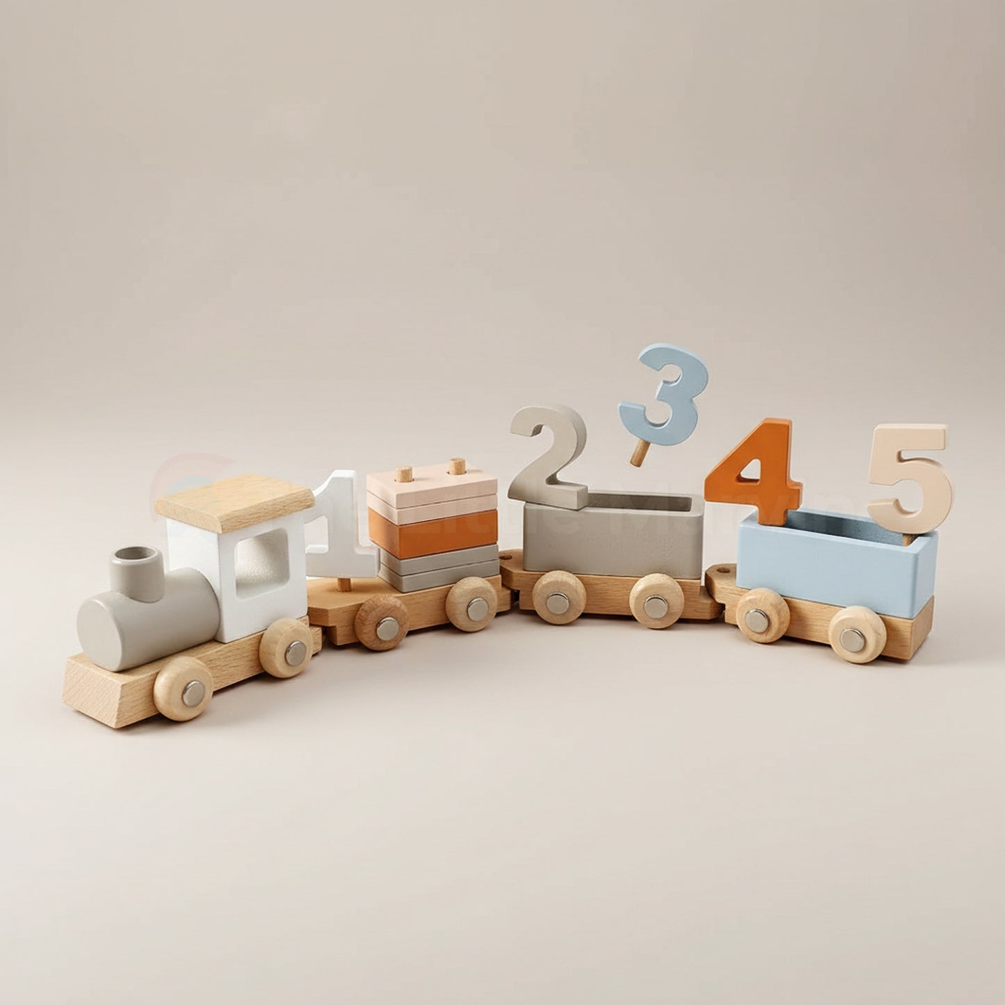 Marvin’s Montessori Wooden Train Set