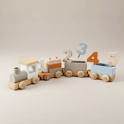 Marvin’s Montessori Wooden Train Set