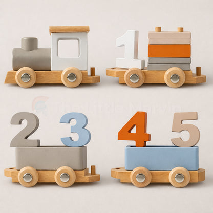 Marvin’s Montessori Wooden Train Set