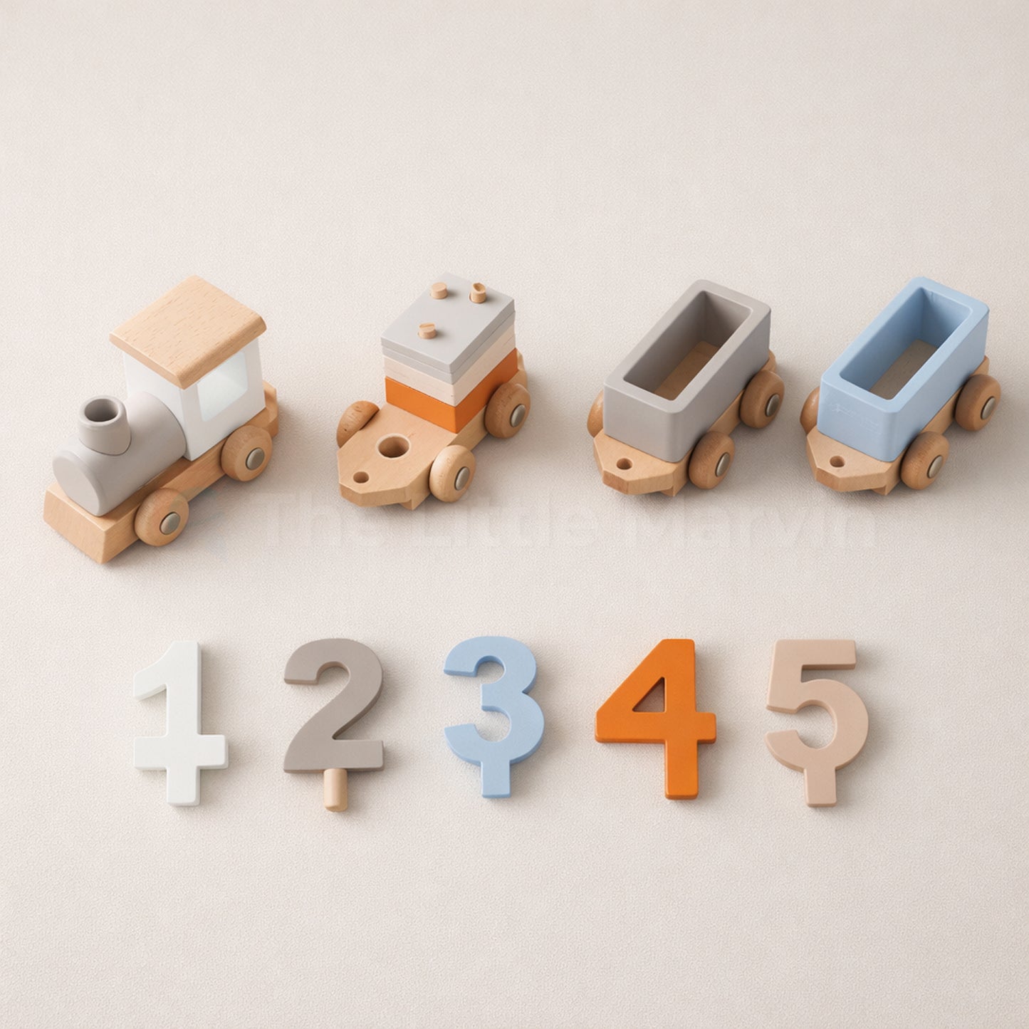 Marvin’s Montessori Wooden Train Set