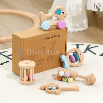 Marvin’s Wooden Baby Rattle Set