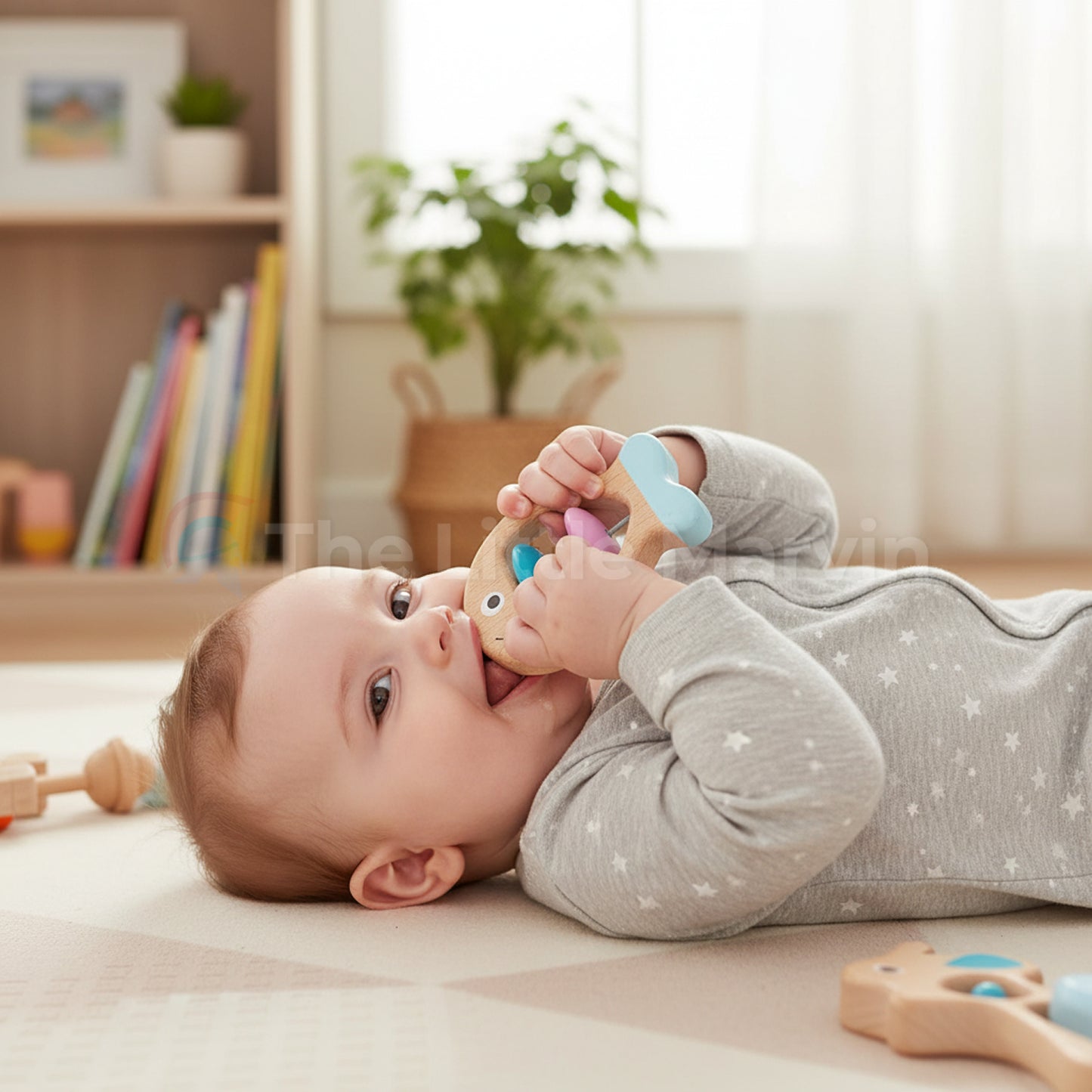 Marvin’s Wooden Baby Rattle Set