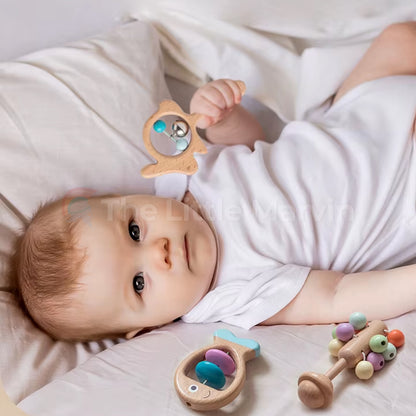Marvin’s Wooden Baby Rattle Set