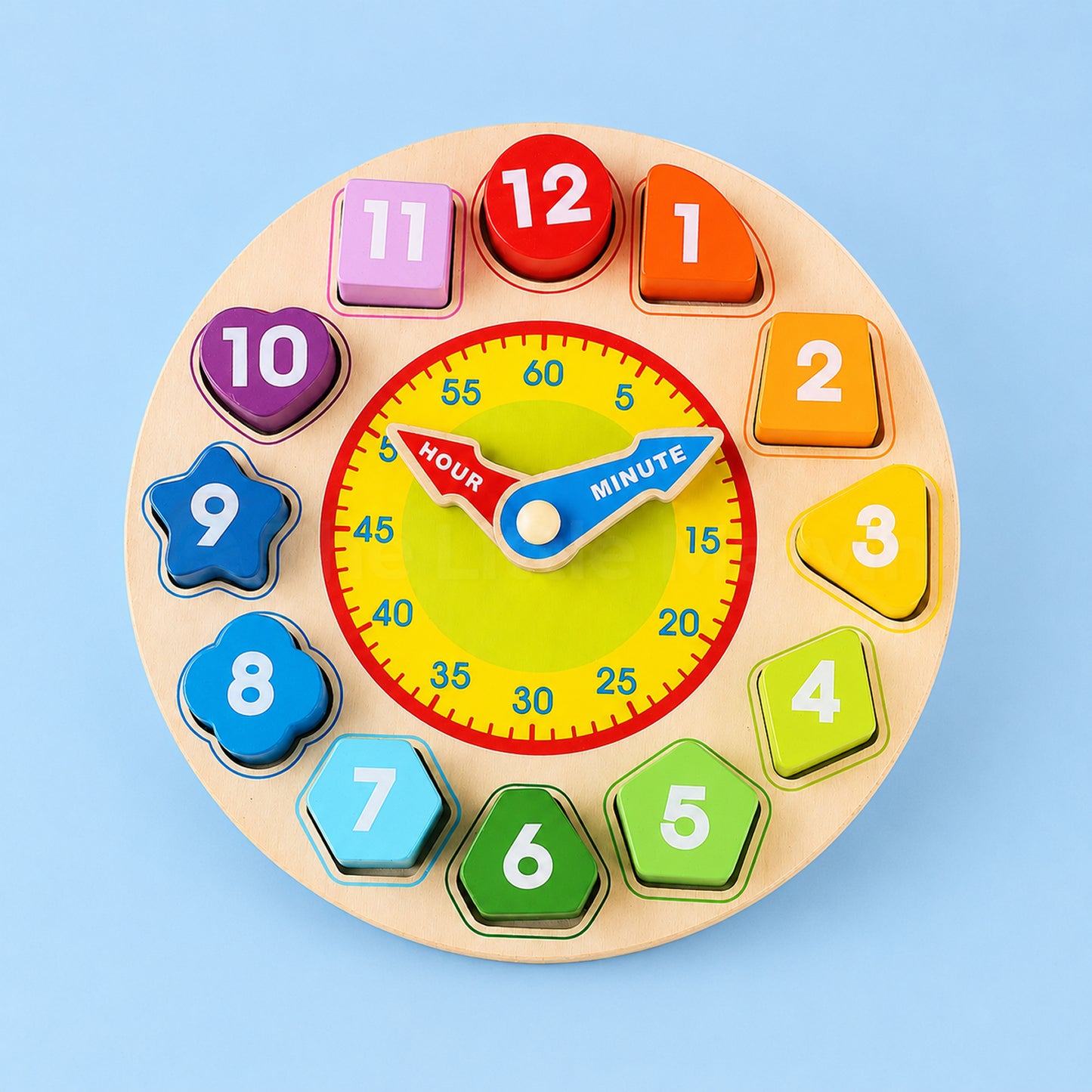 Marvin's Wooden Learning Clock