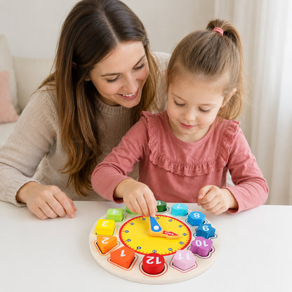 Marvin's Wooden Learning Clock