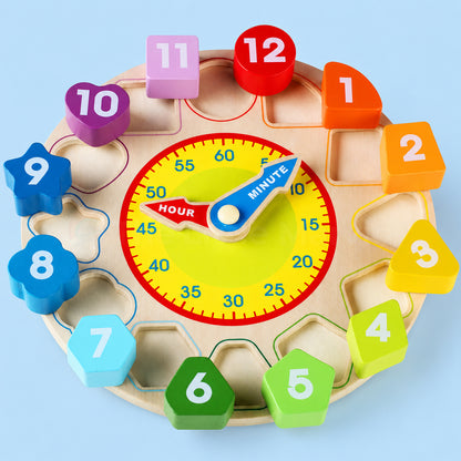 Marvin's Wooden Learning Clock