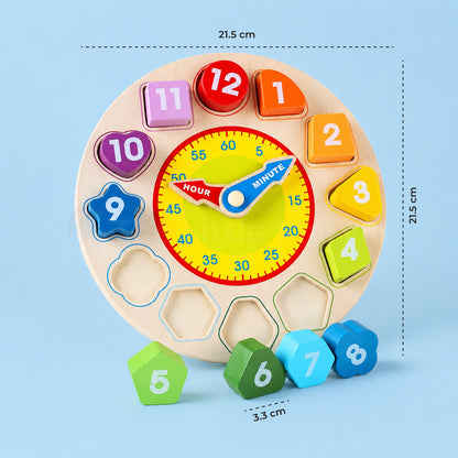 Marvin's Wooden Learning Clock