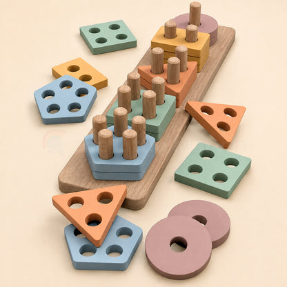 Marvin's Wooden Shape Sorter