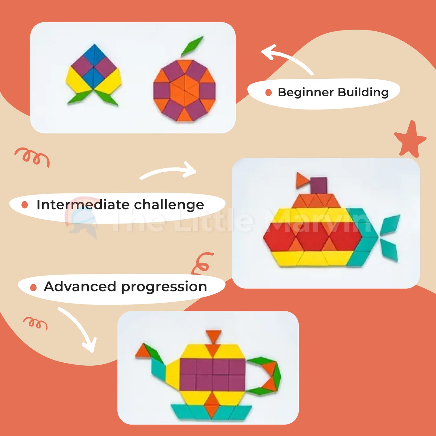 Marvin’s Wooden Tangram Puzzle