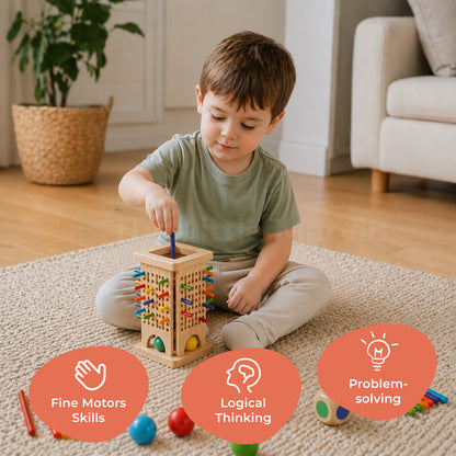 Marvin’s Montessori Stick Tower Game