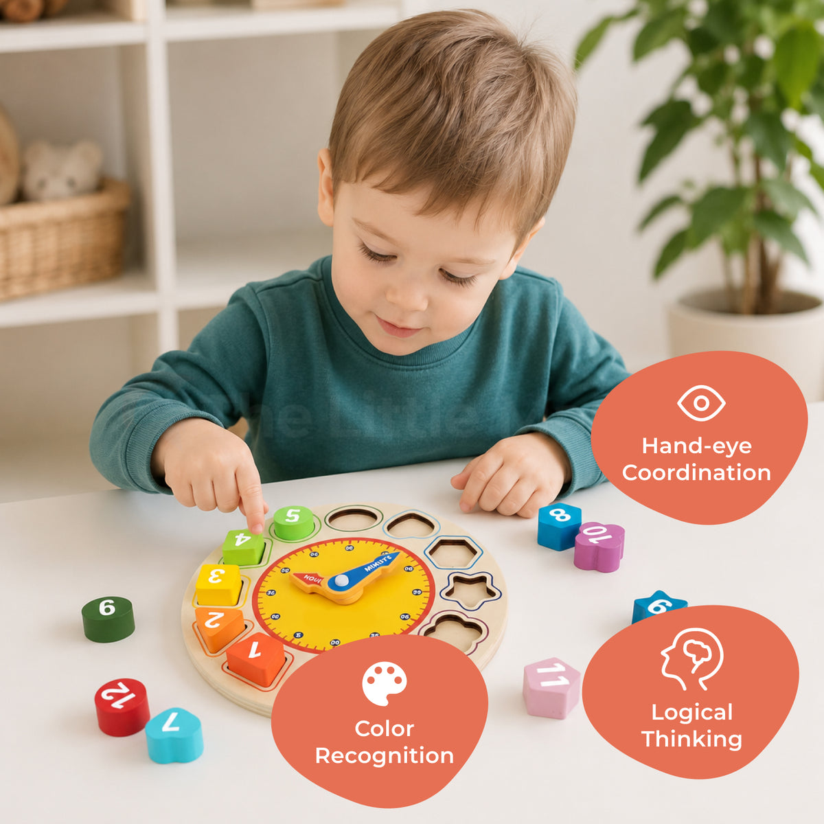 Marvin's Wooden Learning Clock