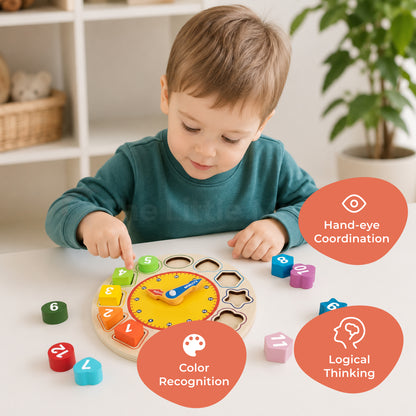 Marvin's Wooden Learning Clock