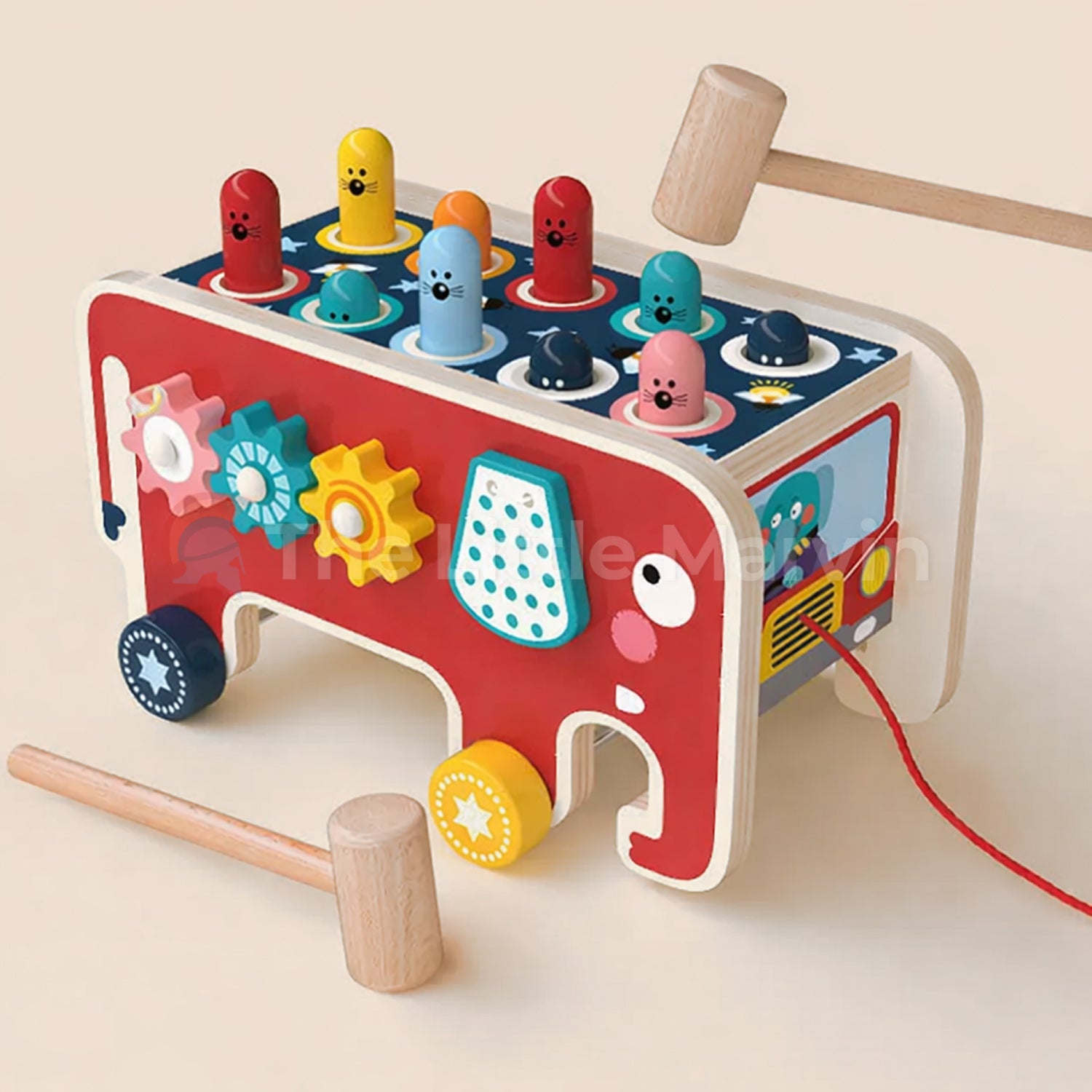 The Little Marvin Marvin’s Wooden Pounding Bench