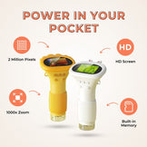 Micro Mini See The Miniscope Pro & 1000x Handheld Microscope – The Little Marvin