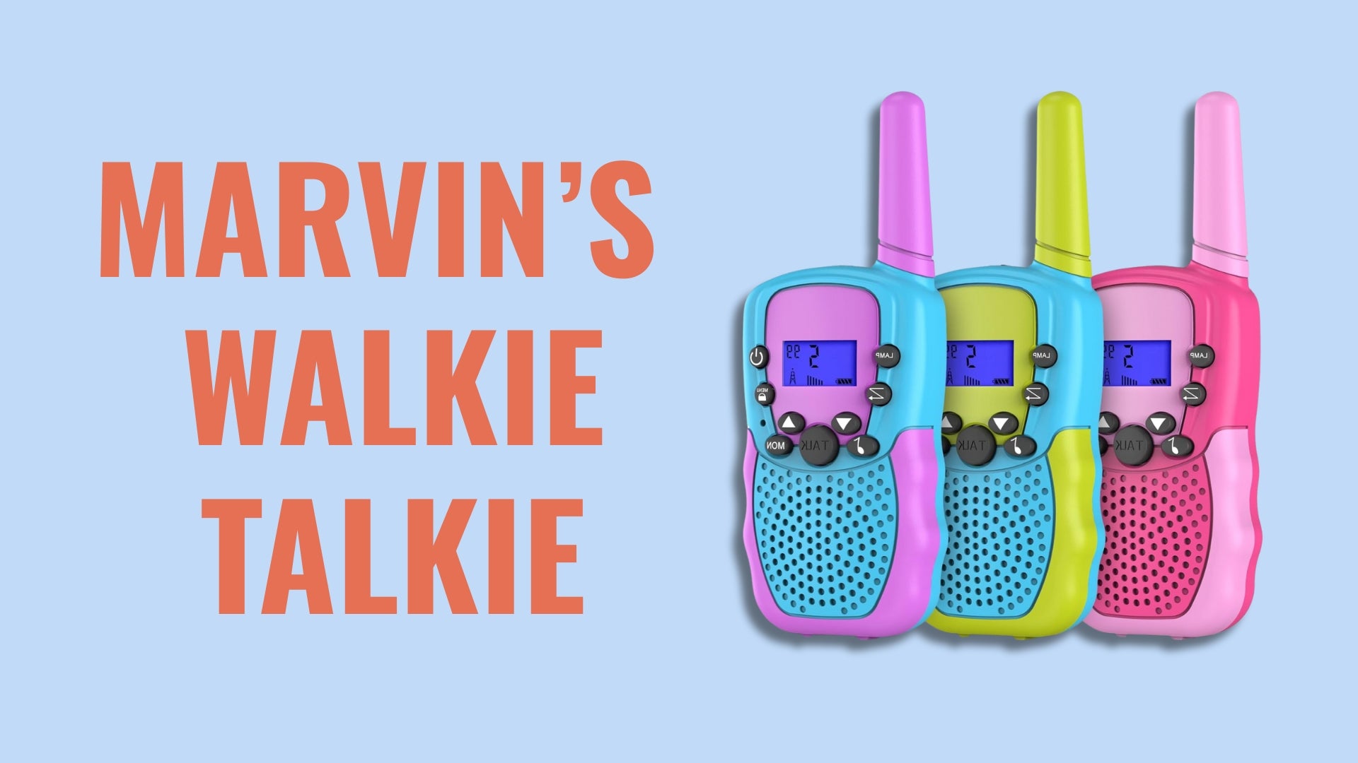 Load video: marvin&#39;s walkie talkie product overview video