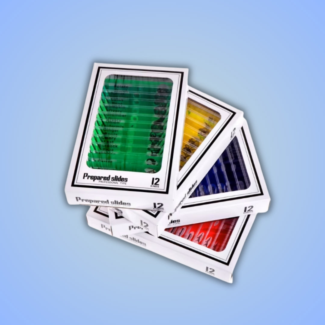 Micro World Samples – 48-Piece Kids Microscope Slide Kit - The Little ...
