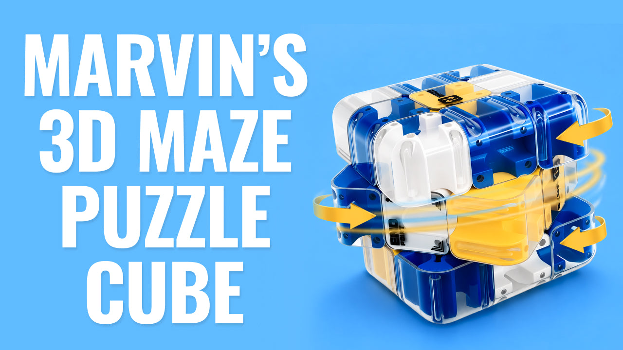 Load video: Video review of Marvin’s 3D Maze Puzzle Cube - an interactive brain teaser game that helps kids build focus, coordination, and logical thinking through hands-on maze challenges.